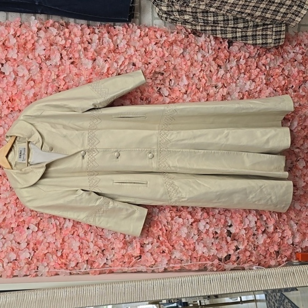 Dero by Rocco D’Amelio| Leather swing coat  with Pockets & Buttons | Size Medium